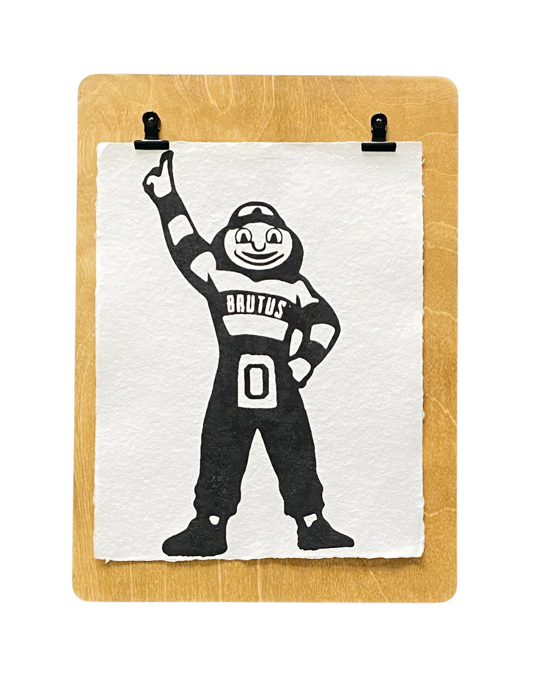 brutus handmade paper print