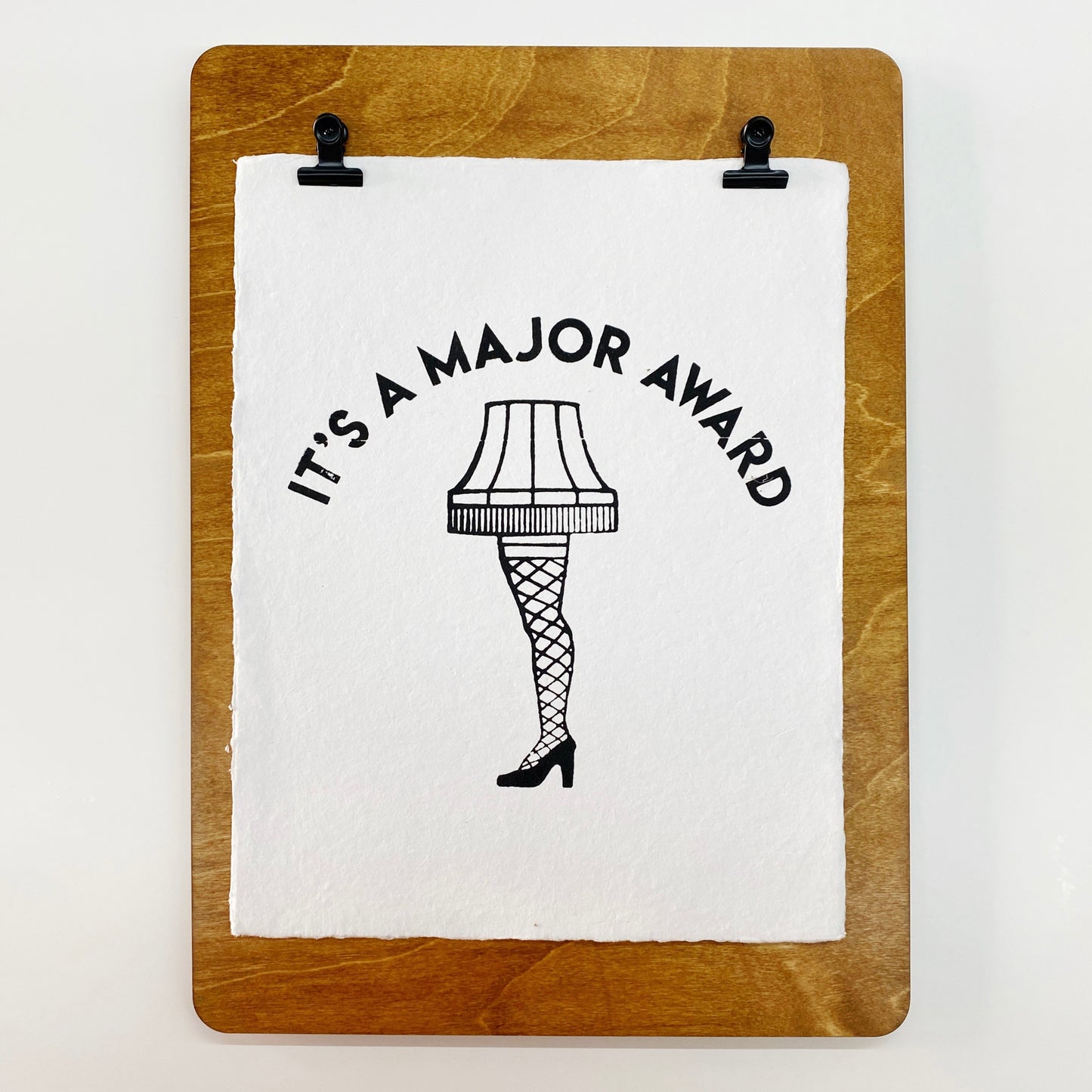 it's a major award handmade paper print