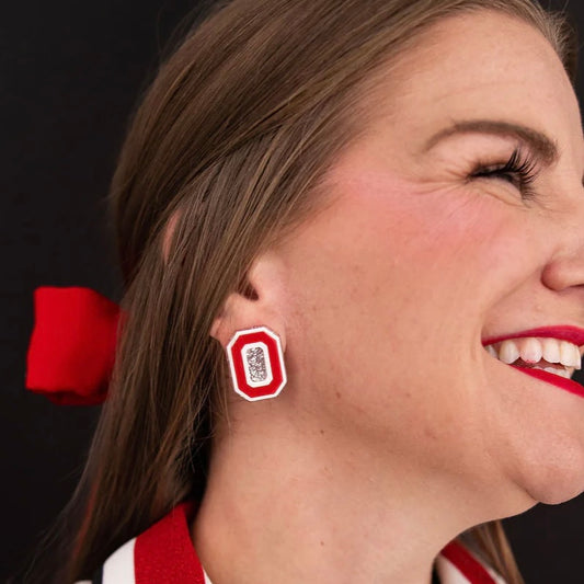 ohio state logo studs