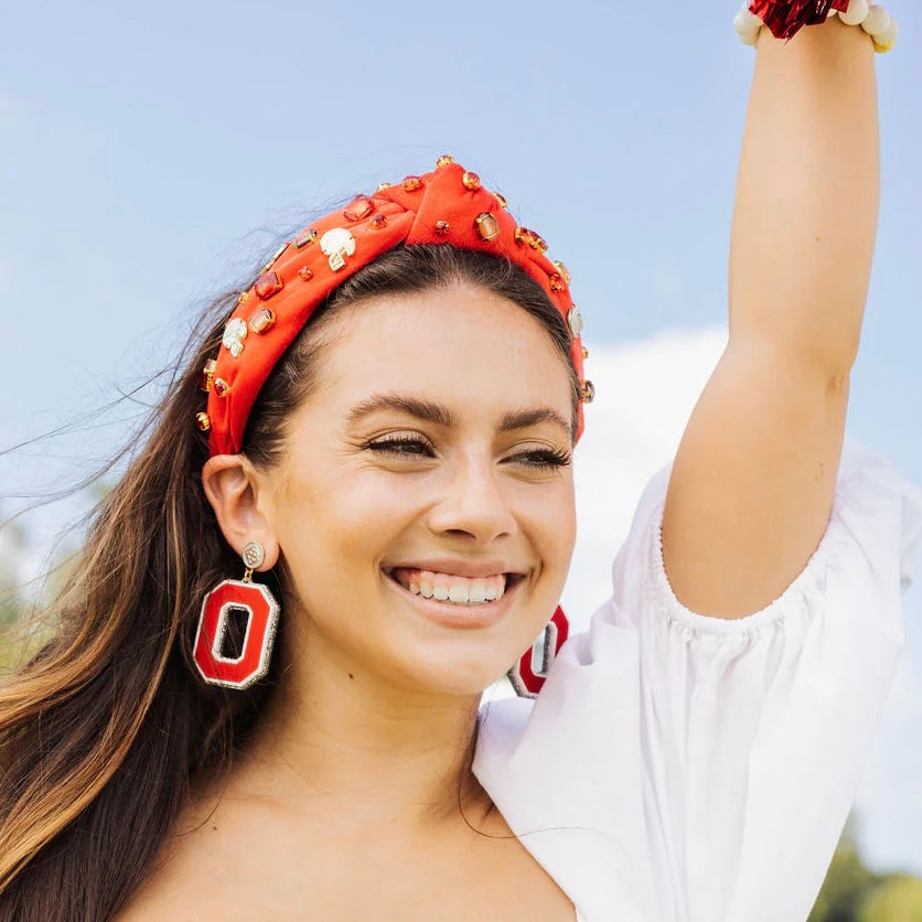 ohio state logo earrings