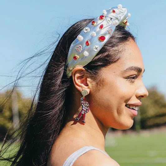 ohio state silver logo headband