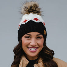 Load image into Gallery viewer, red diamond pom hat
