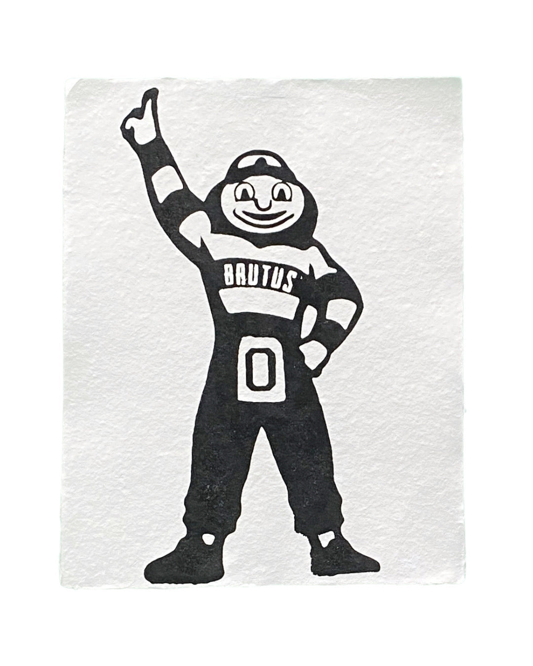 brutus handmade paper print