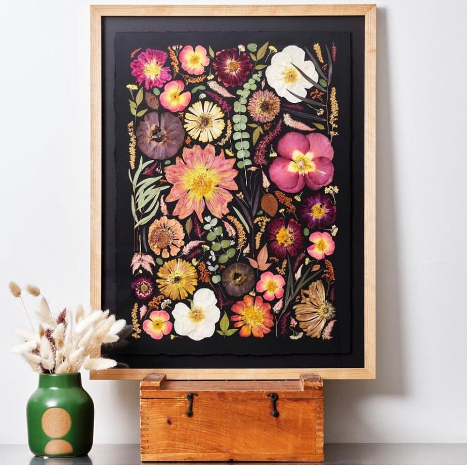 pressed floral art workshop 9:30am on 1/17/26