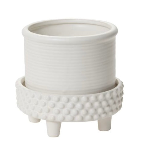 6" jane footed planter