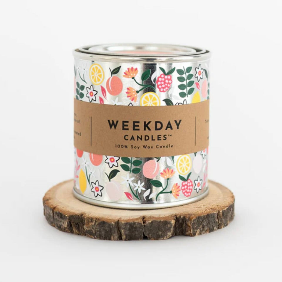 orchard paint tin candle