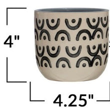 Load image into Gallery viewer, 4.5&quot; patterned planter
