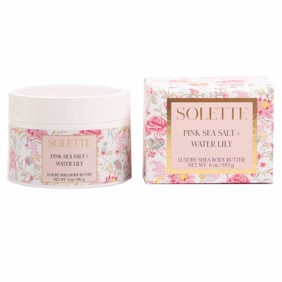 pink sea salt + water lily body butter