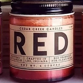 4oz ts red candle
