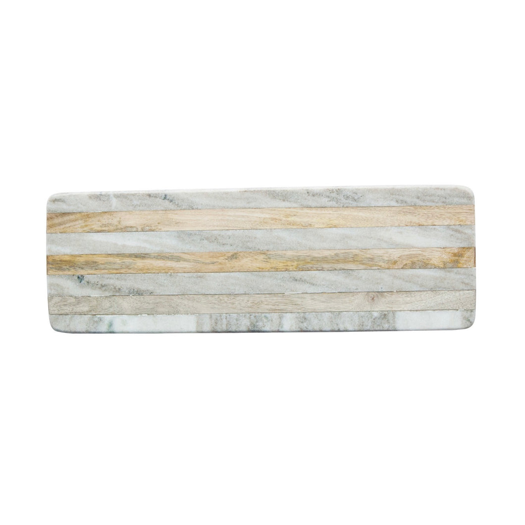 marble & mango wood cheese/cutting board