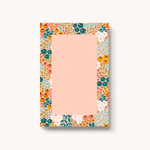 4x6" honeysuckle floral notepad